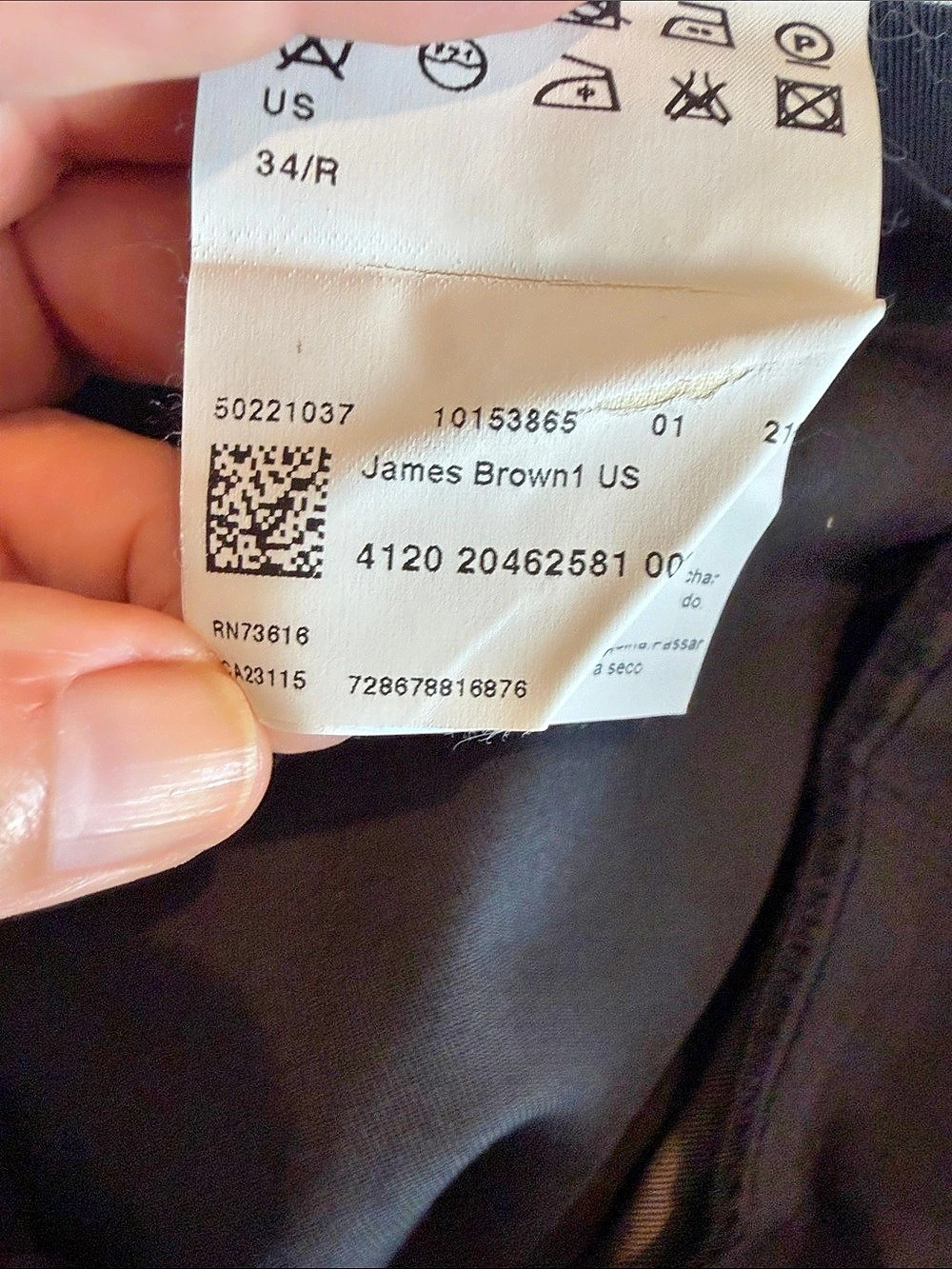 Hugo Boss James Brown1 US Dress Pants Brown Waist 34 - Picture 2 of 4